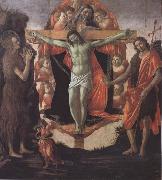 Sandro Botticelli Trinity with Mary Magdalene,St John the Baptist,Tobias and the Angel oil